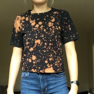 Bleached crop tee